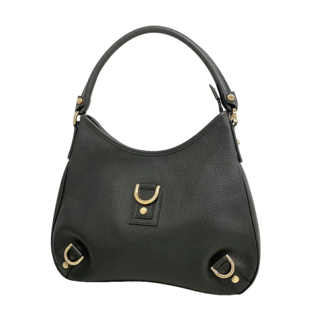 GUCCI Black Leather Shoulder Bag